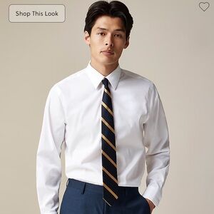 NWT Men’s Sz L J.Crew Slim-fit Bowery wrinkle-free stretch cotton shirt